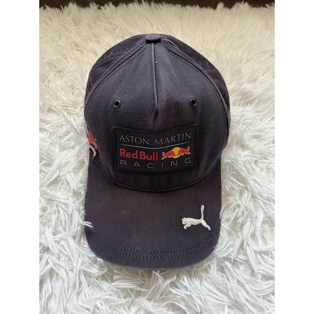 Aston Martin Red Bull Racing Puma Snapback Hat Cap Adjustable Navy Blue